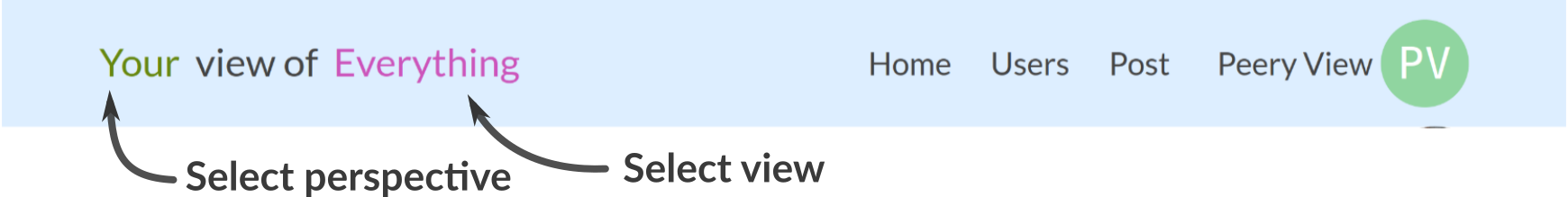 The view selection header.